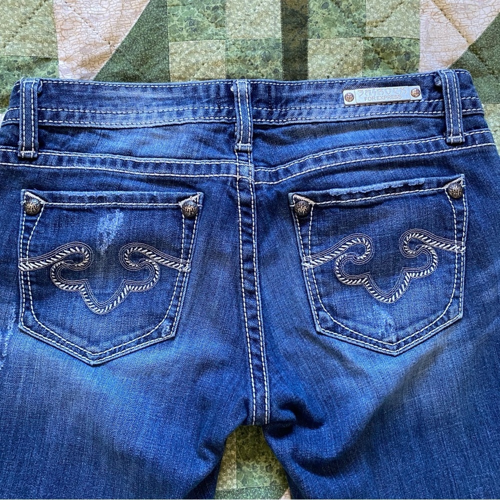 ReRock for Express Skinny Jeans Size 4‎ Lowrise Stretch Casual Preppy - Picture 8 of 14